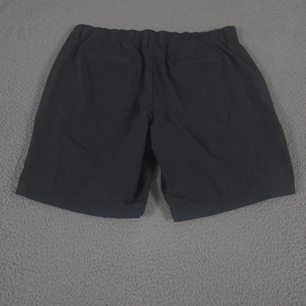 Banana Republic Shorts Mens 40 Black‎ Flat Front Stretch Performance Lightweight